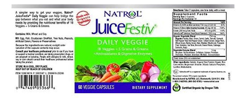 Natrol Cápsulas Diárias De Frutas E Vegetais Juicefestiv 1 - Imagem 6