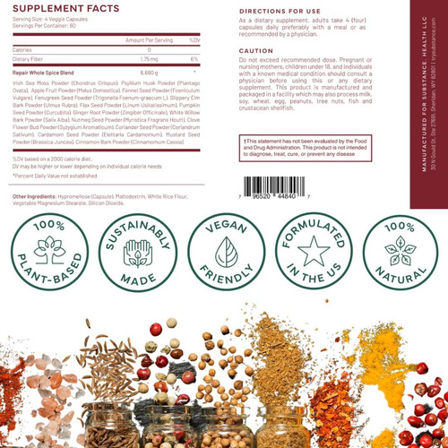 Substância. - Natures Fiber & Spices Para O Bem-estar Digest - Imagem 10