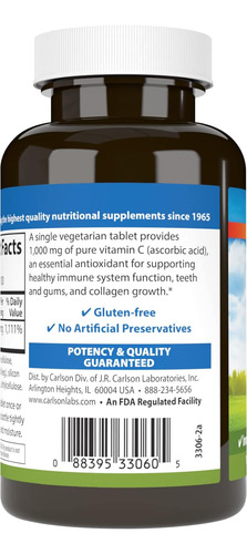 Carlson - Vitamina C 1.000 Mg 100 Contagens - Imagem 3