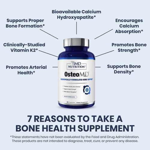 Suplemento 1md Nutrition Osteomd Bone Support 90 Cápsulas - Imagem 2