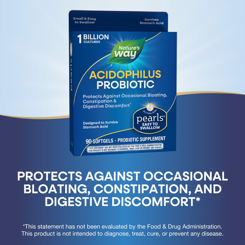 Suplemento Nature"s Way Probiotic Pearls Acidophilus 90 Soft - Imagem 4