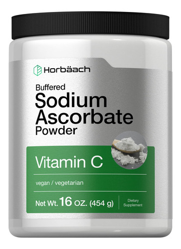 Ascorbato De Sódio Tamponado Horbäach De Vitamina C Em Pó 50