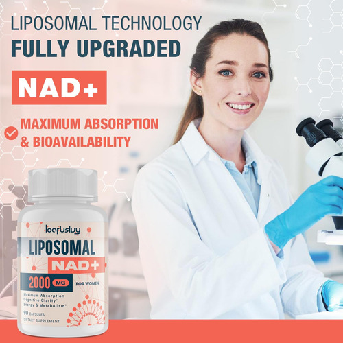 2000mg Nad+ Lipossomal Para Mulheres Suplemento Nad+ Com A - Imagem 11