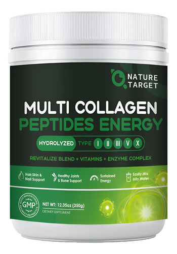 Nature Target Multi-collagen-peptides-powder Colágeno Com +