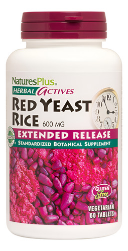 Suplemento Naturesplus Herbal Actives Arroz Com Fermento Ver