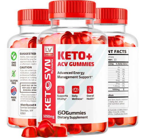 Livorka Pacote 3 Gominhas Ketosyn Acv Para Keto - Imagem 14