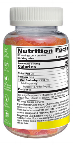 Suplemento Yumvs Complete Glucose Gummies Da Yum-v 60 Ct - Imagem 2