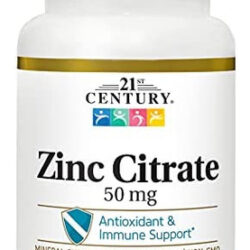 Comprimidos De Citrato De Zinco Da 21st Century Healthcare