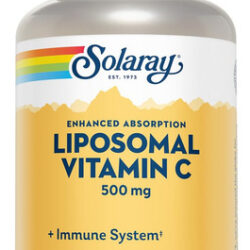 Suplemento Solaray De Vitamina C Lipossomal 500 Mg Vegano 10