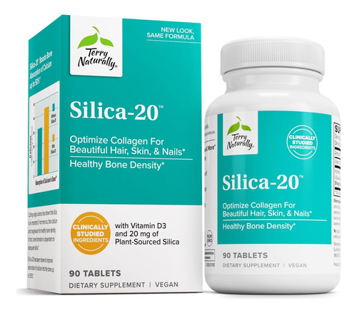 Terry Naturally Silica-20 - Apoia O Crescimento Do Cabelo E