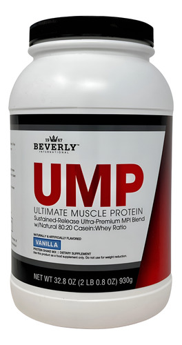 Proteína Em Pó Beverly International Ump Vanilla 968 Ml 28