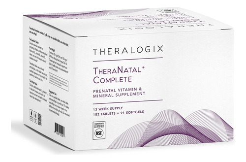 Theranatal Vitamina Prenatal Completa Com Dha E Ácido Fólico