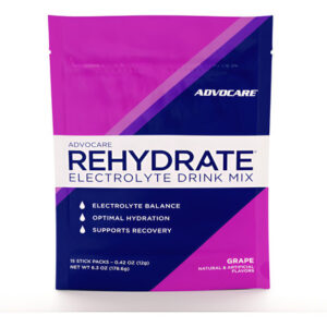 Mistura De Bebidas Eletrolíticas Advocare Rehydrate Grape Fl