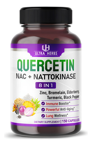 Suplemento Ultra Herbs Quercetina Com Bromelaína Vitamina C
