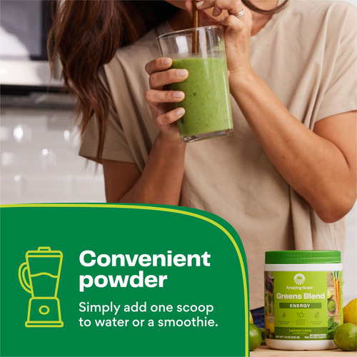 Suplemento Amazing Grass Green Superfood Energy 30 Porções - Imagem 7