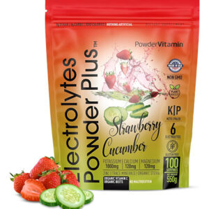 Eletrólito Em Pó Vitamina Keto Morango Pepino