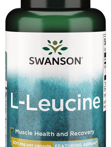 Suplemento Aminoácido Swanson Ajipure L-leucina 500 Mg 60 Cá