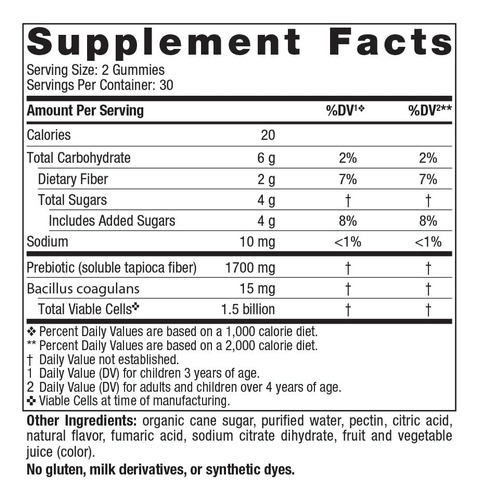 Gomas Probióticas Nordic Naturals Kids Nordic Flora 60 Quila - Imagem 2