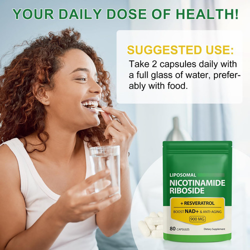 Suplemento Nad 900mg - Lipossômico Nicotinamida Ribosídeo N - Imagem 3