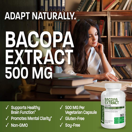 Extrato De Bronson Bacopa Monnieri 500 Mg - Promove Clareza - Imagem 11