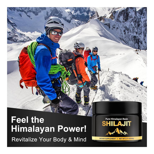 Puro Himalaia Shilajit Para Homens E Mulheres Ácido Fúlvico - Imagem 5
