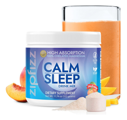 Suplemento Zipfizz Nightly Calm & Sleep Peach Mango 360-720m