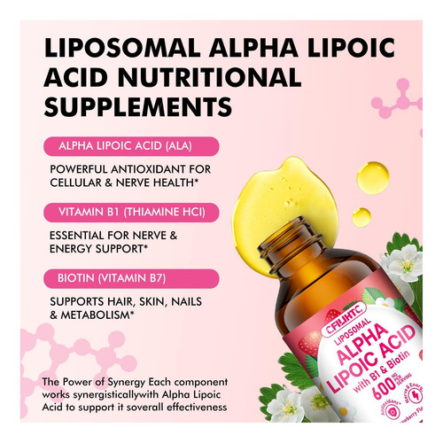 Cfilihtc Ácido Lipossômico Alfáico Lipos 600mg Gotas De Com - Imagem 13