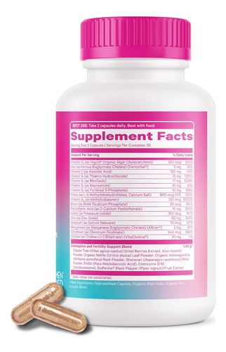 Pink Stork Suplementos De Fertilidade Para Mulheres - Mul... - Imagem 7