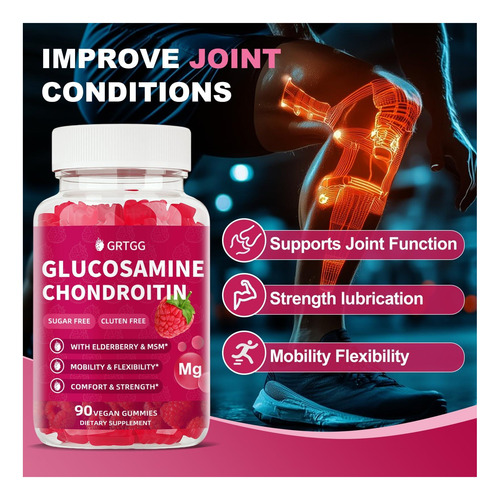 Gummias De Condroitina De Glucosamina Grtgg Com Msm E Extra - Imagem 14