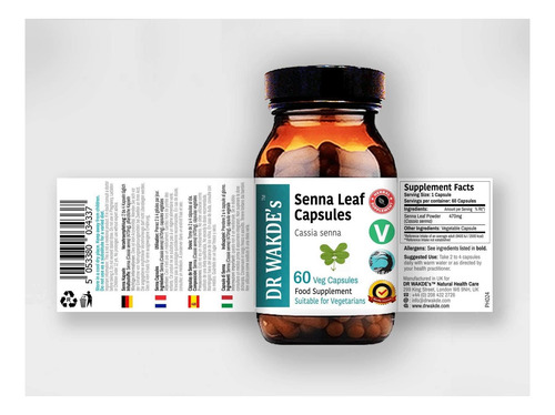 Dr Wakdes Senna Capsules (60 Caps Veg Suplemento À Base De - Imagem 13