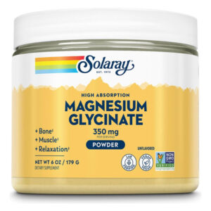 Pó De Glicinato De Magnésio Solaray 350 Mg - Pó De Magnésio