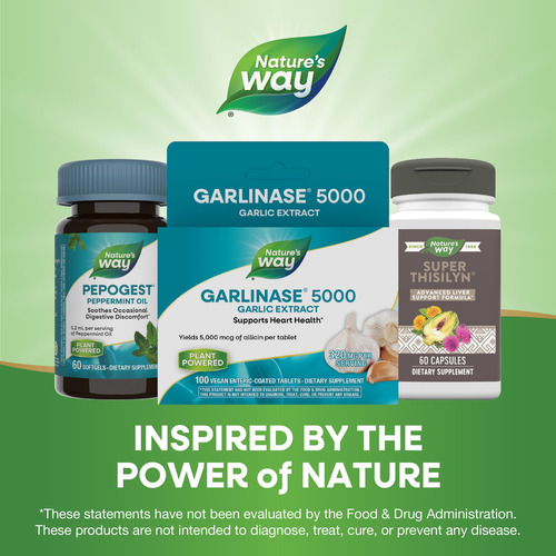 Suplemento Nature"s Way Garlinase 5000 100 Comprimidos - Imagem 7
