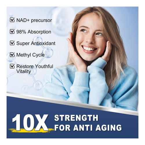 Nad Suplemento Softgels 1700mg Suplementos De Nad Para E De - Imagem 11