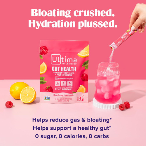 Suplemento Ultima Replenisher Gut Health: Limonada De Frambo - Imagem 3