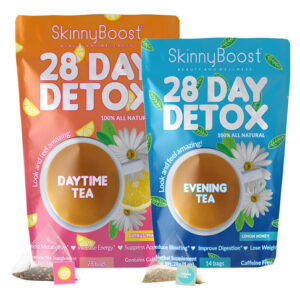 Skinny Boost Detox Tea Kit- 2 Pacote 1 Diurno (28 Sacos) +