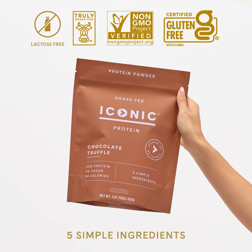 Proteína Em Pó Icônica Trufa De Chocolate 454g 17 Porções - Imagem 5