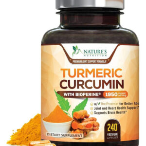 Curcumina De Cúrcuma De Maior Potência 95% 1950 Mg Com Biope