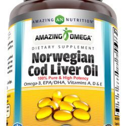 Suplemento Amazing Omega Norwegian Bacalhau Liver Oil 1250mg