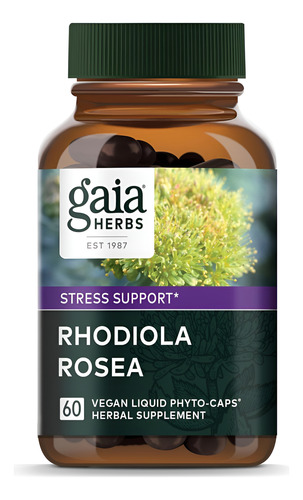 Gaia Herbs Rhodiola Rosea Suporte Ao Estresse Para Apoiar E
