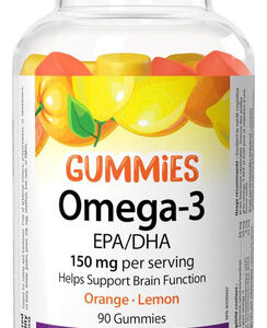 Gomas De Omega-3 50 Mg Naturals Sabores Laranja Cereja Limão