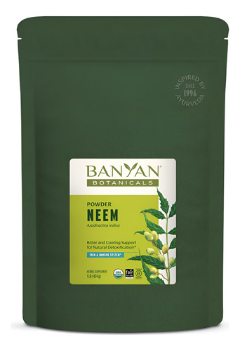 Suplemento Banyan Botanicals Neem Powder Organic 454g