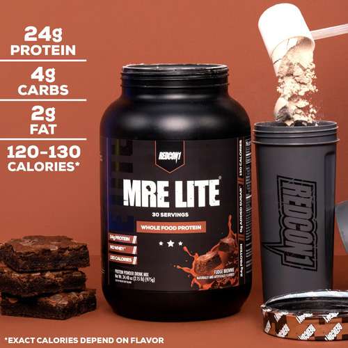 Proteína Alimentar Integral Redcon1 Mre Lite Em Pó Amendoim - Imagem 3