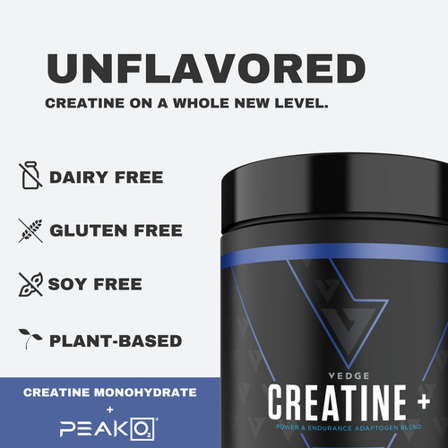 Suplemento Vedge Nutrition Creatine+ Vegan 30 Porções - Imagem 4