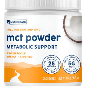 Suplemento De Óleo Mct Em Pó Nativepath Unflavorizado C8 Mct