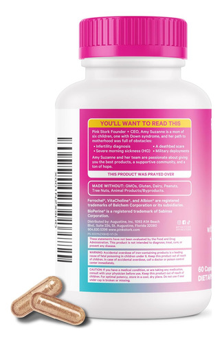 Pink Stork Suplementos De Fertilidade Para Mulheres - Mul... - Imagem 8