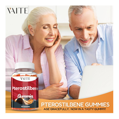 Suplemento De Pterostilbeno Gummies 250mg-suporta Poderosos - Imagem 12