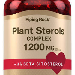 Suplemento De Esteróis Vegetais De Piping Rock 1200mg 12