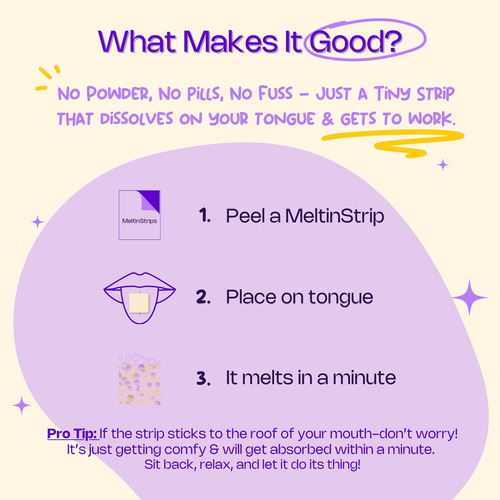 Tiras Orais De Beleza Meltinstrips Com Colágeno E Ácido - Imagem 3