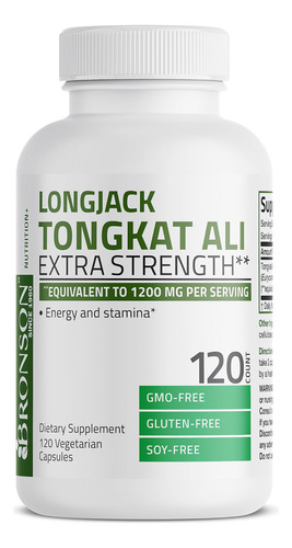 Bronson Longjack Tongkat Ali Força Extra 120 Cápsulas Veget - Imagem 5
