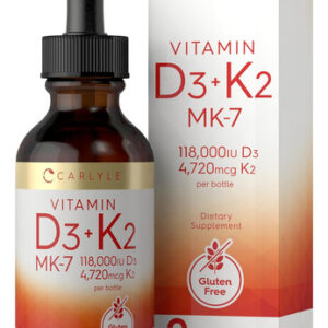 Vitamina Líquida Carlyle K2 Mk-7 E D3 59 Ml Gotas